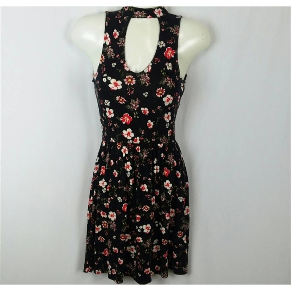 No Boundaries Cottagecore Fairycore Romantic Soft Grunge Keyhole Floral Dress